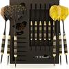 CC-Exquisite Profi Stahl Spitze Darts Set Custom Schaft und Flight Setup 6 Messing Barrels 22 Gramm 12 Aluminium 35 And 48 mm 12 Flights Standard Slim Darts Sharpeners…
