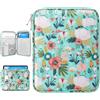 Dadanism 9-11 Custodia Protettiva Borsa Tablet Per iPad (A16) 11, iPad Air 11 M4/M3, iPad Pro 11 M5/M4, iPad 10a Gen/Air 5 10,9, iPad 9/8/7a Gen 10,2, Galaxy Tab A11+ 11, Tab M11 11,Erba+Fiori