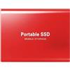 LEYMING Hard Disk esterni 4TB Disco rigido portatile da USB 3.1 Tipo C HDD esterno per PC Laptop Mac Archiviazione e trasferimento dati (rosso)