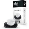 Braun EasyClick Rasoio Elettrico Barba Uomo, Accessorio Spazzola per Pulizia Viso, Setole Bianche