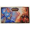 MAGIC World of Warcraft TCG PLAYMAT: Lt. Commander Dudefella & Wyneth Harridan USED