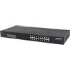 Intellinet Switch Endspan 560993 Gigabit Ethernet PoE+ a 16 porte, 19, montaggio rack, colore: Nero