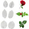 APRRMLIZW Stampo in Silicone per Petali 6 Pezzi Forma A Petalo in Silicone Stampo in Silicone Peonia Muffa del Petalo Rosa/Papavero di Mais/Peonia/Papavero di Mais/Ranuncolo/Tulipano (Foglia)