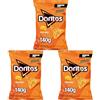 Doritos Tex Mex, Snack di Mais al Gusto Formaggio, 140g (Confezione da 3)