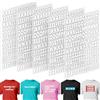 Ruzister Rucister Ruzister 5 Fogli 830 Pezzi Lettere e Numeri Termoadesivi Lettere in Vinile per Abbigliamento Termoadesive Lettere termoadesive AZ 0-9 Numeri
