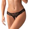 Selente Love & Fun Slip Aperto da Donna Seducente, (S/M, Bianco, Pizzo e Rete, Aperto)