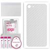 apgo BACK SKIN Film Pellicola protettiva Protezione Posteriore per Apple iPhone SE (2020), skin sticker film foil vinyl Carbon Trasparente
