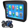 DRATSZTECH 5 touch screen portatile GPS CarPlay Android Auto Moto Navigatore Wireless CarPlay impermeabile doppio Bluetooth GPS Navigazione Wireless CarPlay Android Auto