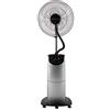 Jocel JVA030627 Ventilatore nebulizzatore, Plastica, 3 velocità, Nero