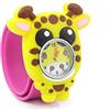Popwatch Giraffe Wildlife Pop Watch - Cinturino in silcone con movimento al quarto per aiutare i bambini a imparare l'ora