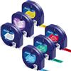Markurlife 6 Pack Compatibile con Dymo LetraTag Etichette per Dymo LetraTag 200B Plus LT100H LT100T QX50 nastro adesivo in plastica 12267 91201 91202 91203 91204 91205, 12 mm x 4 m (1/2 x 13')