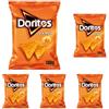Doritos Tex Mex, Snack di Mais al Gusto Formaggio, 140g (Confezione da 5)