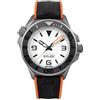 Undone AQUALUME Automatico Titanio Silicone Tessuto Nero Bianco Zaffiro Orologio Uomo