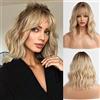 HAIRCUBE Ombre da radice scura a parrucca bionda per capelli ricci parrucca riccia per donna…