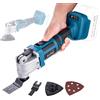 KATSU Tools KATSU FIT-BAT 21V Utensile Multifunzione Oscillante a Batteria Brushless Motore con 6 Velocità, Sistema di Cambio Rapido, per Raschiatura Taglio Lucidatura, senza Batteria e Caricabatteria
