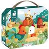 Janod - Puzzle Benvenuti nella Fattoria - Puzzle 20 Pezzi in Cartone FSC - Gioco Educativo - Sviluppa la Pazienza e la Manualità - Fabbricato in Francia - Dai 24 Mesi, J03320