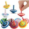 WANGZAIZAI 15 trottole per bambini Ripiani in legno come regali per feste di compleanno per bambini o bomboniere, piccoli regali, sacchetti regalo, sacchetti di compleanno, puzzle, (colore casuale)