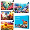 Qingdewan 4 Confezione 36 Pezzi Puzzle Grande per Anziani - Demenza, 36 Pezzi per Anziani, Puzzle sul Morbo di Alzheimer, Giochi di Memoria e Cognizione per Anziani con 4 Sacchetti
