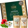 CAMINO DE CABRAS Tisane Confezione Regalo - Tisana Rilassante + Digestiva - Sollievo Stomaco - Tisana della Sera - Relax - Calmante - Melissa, Camomilla, Finocchio, Liquirizia, Anice, Cumino, Menta - Tea Box 2x100g