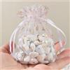 GEBETTER 50pz Sacchetti Organza Portaconfetti Bomboniere Comunione Santa Cresima Battesimo Nascita Bimba Bimbo, Sacchettini Confetti Bianco Prima Comunione Feste