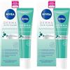 NIVEA Derma Skin Clear Night Peeling Siero (40 ml), anti brufoli per una pelle visibilmente migliorata, esfoliante BHA & AHA peeling con niacinamide (Confezione da 2)