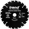 Trend CraftPro Lama per Sega TCT con Rivestimento Antiaderente in PTFE, Diametro 165mm, Foro 20mm, 24 Denti, Spessore 2,2mm, CSB/16524/P
