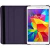 PhoneNatic Copertura di Cuoio Artificiale Compatibile con Samsung Galaxy Tab 4 8.0-360° Porpora - Cover + Pellicola Protettiva
