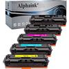 alphaink 5 Toner SENZA CHIP compatibili con HP 207A W2210A W2211A W2212A W2213A, per stampanti HP Color Laser PRO M255DW, M283CDW, M283FDW - MFP M282NW