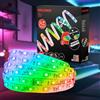 BRILONER - Pimp your Stripe Starter Set Striscia LED da 2 m, controllo vocale tramite app, cavo da 3 m, RGBW colorato, accorciabile, autoadesiva, led striscia, led da gaming, retroilluminazione led tv