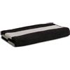 Möve Superwuschel - Telo doccia a righe, 80 x 150 cm, in 100% cotone, colore: Nero/Cashmere