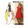 Butterick Modello 6129, Vestito da Donna, Taglie, Lana, Multicolore, A5 (6-8-10-12-14)