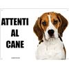 Lovelytiles BEAGLE attenti al cane mod 1 TARGA cartello IN METALLO (20X30)