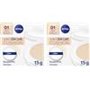 NIVEA Q10 Plus Anti-Age 3in1 Skin Care Cushion 15ml, Crema colorata viso idratante e anti-età, Crema Viso antirughe e BB cream FP15, Fondotinta cushion arricchito con Coenzima Q10, 01 Light-Medium