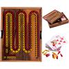 Engelhart - 350290 - Cribbage di Legno in Cofanetto con Carte - Gioco da Tavolo per 2 o Più Giocatori - Dai 8 Anni in Su - Dimensioni: 16,7 x 22,2 x 4,3 cm