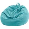 Nobildonna - Fodera per poltrona a sacco senza imbottitura, per bambini e adulti. Lazy Sofa - Pouf a sacco a forma di animale di peluche, 110 x 89 cm
