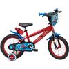 Tecnobike Shop Bici per Bambino Bicicletta Denver Albri Spiderman Marvel - Taglia 14 pollici