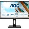 AOC Monitor AOC P2 U27P2 LED display 68,6 cm (27) 3840 x 2160 Pixel 4K Ultra HD Nero [U27P2]