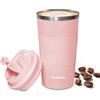 Primizia Tazza Termica per caffè, Thermos caffè in Acciaio Inox, Senza BPA,Tazza Tenuta Stagna per Calde e Fredde,510ML,Rosa