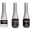 ESTROSA KIT GEL POLISH SEMIPERMANENTE UNGHIE 4PZ BASE SMALTO GEL 7ML - DEFENCE COAT 7ML - LUCIDANTE 7ML + Omaggio semipermanente 10 ml