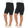Merry Style Leggings Corti Bambina e Ragazza MS10-132 (Nero/Nero (2Pack), 110 cm)