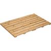 Relaxdays Pedana Doccia in bambù, 60 x 40 cm, Tappetino Antiscivolo per la Vasca e la Sauna, Interno e Esterno, Naturale