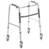 MORETTI Deambulatore pieghevole M in alluminio anodizzato 2 ruote con rotazione frizionata e 2 ruote piroettanti serie Click Art. RP733M