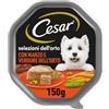 Cesar Selezioni dell'Orto Cibo per Cane con Manzo e Verdure dell'Orto 150g, 14 Vaschette