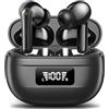 JBMI Cuffie Bluetooth, Auricolari Bluetooth 5.3 In Ear Stereo con 4 Microfono ENC, 40 Ore Cuffiette Wireless Cancellazione Rumore, Auricolare IP7 per iPhone e Androide, Earbuds Usb C Sportive per PC TV