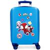Marvel Spiderman Go Webs go Valigia per Bambini Blu Rigida ABS Chiusura a combinazione Laterale 4 Ruote Bagaglio a Mano, blu, Valigia 50