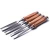 WYRMB Set di 4 scalpelli per legno semicircolari in acciaio al cromo vanadio per carpentiere, scalpelli per intaglio del legno, sgorbia per lavorazione del legno fai da te, 8 mm, 12 mm, 18 mm, 25 mm (4 pezz