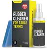 PRO SPIN Kit per la Pulizia della gomma da ping pong - Pulitore per racchette da ping pong | 200 ml e spugna inclusi