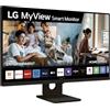LG 27SR50F Smart Monitor 27 Full HD LED IPS, 1920x1080, Audio Stereo 10W, 2x HDMI, 1x USB, WiFi, Miracast, AirPlay, Nero