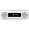 Yamaha TSX-N237D Sistema all-in-one con MusicCast, ricarica wireless smartphone, Wifi, Bluetooth, Airplay2, CD, USB. Colore:Bianco