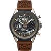 AVI-8 Mens 45mm Hawker Harrier Matador Chronograph Desert Brown Japanese Quartz Pilot Watch with Genuine Leather Strap AV-4065-06